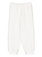 MM6 Maison Margiela Kids pantalon de jogging à détails de clous - Blanc