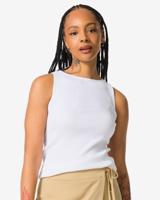 HEMA Dames Top Rita Rib Wit (wit)