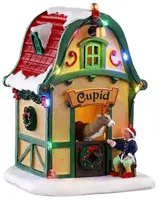 Lemax cupid&apos;s den, verlicht kerstdorp tafereel Santa&apos;s Wonderland 2025