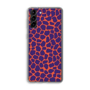 Purple Giraffe: Samsung Galaxy S21 Plus Transparant Hoesje