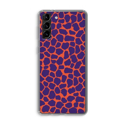 Purple Giraffe: Samsung Galaxy S21 Plus Transparant Hoesje