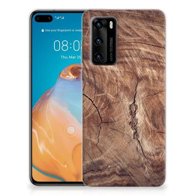 Huawei P40 | Bumper Hoesje | Tree Trunk