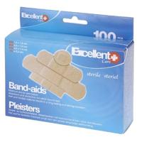 Basic Pleisters 100 stuks 4 maten Basic Pleisters 100 stuks 4 maten