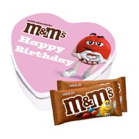 M&M's geschenkdoos hartje 'Happy Birthday!' - choc - 90g