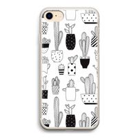 Cactusmotief: iPhone 7 Transparant Hoesje Cactusmotief: iPhone 7 Transparant Hoesje