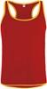 Starworld SW305 Men´s Contrast Sports Vest - Fiesta Red/Gold - L