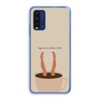 Aggressively drinks coffee: Xiaomi Redmi 9T Transparant Hoesje