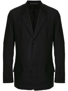 Yohji Yamamoto blazer droit classique - Noir