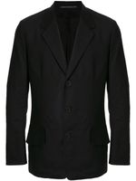 Yohji Yamamoto blazer droit classique - Noir - thumbnail