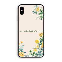 Gele bloemen: iPhone XS Max Biologisch afbreekbaar hoesje
