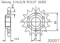 ESJOT Sprocket 630 15z standard