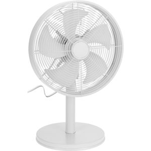 Witte luxe tafel ventilator 55 cm   -