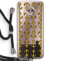 Musketon Anchor: Motorola Moto G6 Transparant Hoesje met koord