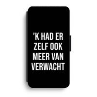 Meer verwacht - Zwart: iPhone XR Flip Hoesje