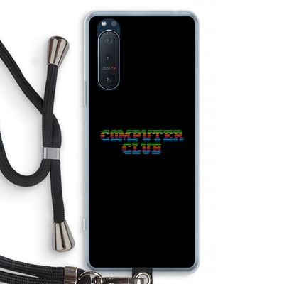 Retro: Sony Xperia 5 II Transparant Hoesje met koord