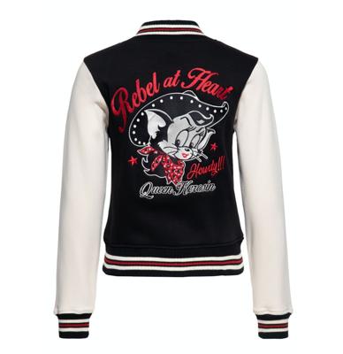 Queen Kerosin Howdy College Jacket Black-L
