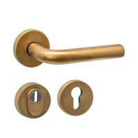 Intersteel AchterdeurbeslagsetLuzern rond messing getrommeld - 0011.405716