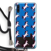 Musketon Unicorn: Samsung Galaxy A50 Transparant Hoesje met koord