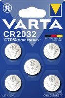 Batterij Varta knoopcel CR2032 lithium blister ÃƒÆ' 5stuk - thumbnail