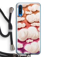 Katoen Wolken: Samsung Galaxy A50 Transparant Hoesje met koord