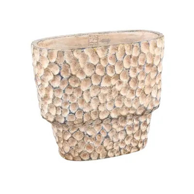 PTMD Bloempot Liselot Bruin Ovaal 36cm