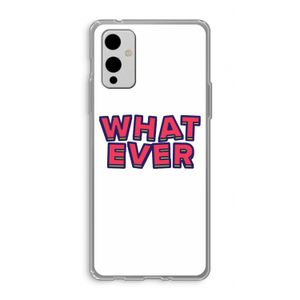Whatever: OnePlus 9 Transparant Hoesje
