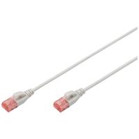 Digitus DK-1617-010S RJ45 Netwerkkabel, patchkabel CAT 6 U/UTP 1.00 m Grijs Halogeenvrij, Vlambestendig, Flexibel, Onafgeschermd 1 stuk(s) - thumbnail