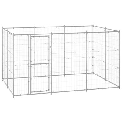 Hondenkennel 7,26 m² gegalvaniseerd staal