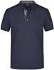 James & Nicholson JN964 Men´s Plain Polo - Navy/Navy/White - 3XL