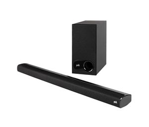 Polk Audio SIGNA S2 Soundbar, Actieve home subwoofer Zwart Bluetooth, Wandbevestiging, Incl. draadloze subwoofer