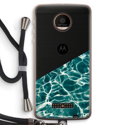 Weerkaatsing water: Motorola Moto Z Force Transparant Hoesje met koord