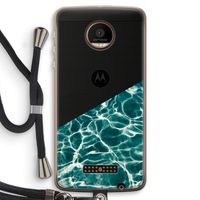 Weerkaatsing water: Motorola Moto Z Force Transparant Hoesje met koord