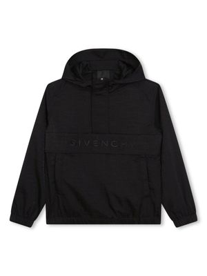Givenchy Kids veste à logo brodé - Noir