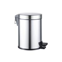 Fortifura Calvi pedaalemmer - 5 liter - rond - chroom SW1111576 Fortifura Calvi pedaalemmer - 5 liter - rond - chroom SW1111576