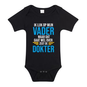 Ik lijk op mijn vader cadeau romper / rompertje zwart voor baby