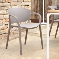 Kave Home Tuinstoel 'Ania' kleur Taupe
