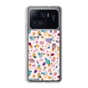 Terrazzo Memphis Pink: Xiaomi Mi 11 Ultra Transparant Hoesje