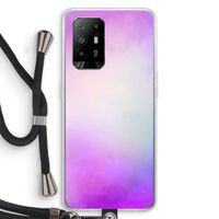 Clouds pastel: Oppo A95 5G Transparant Hoesje met koord