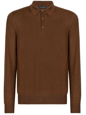 Dolce & Gabbana polo en cachemire - Marron