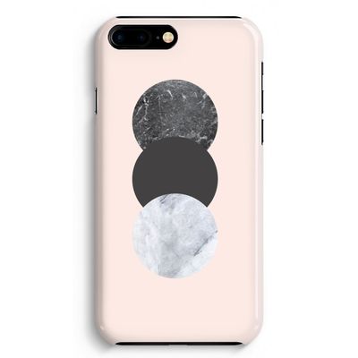 Marmeren cirkels: iPhone 8 Plus Volledig Geprint Hoesje