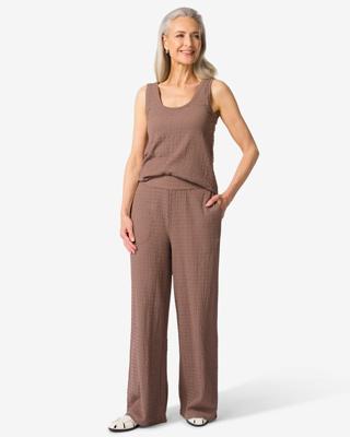 HEMA Damesbroek Nona Wide Leg Taupe (taupe)