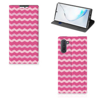 Samsung Galaxy Note 10 Hoesje met Magneet Waves Pink