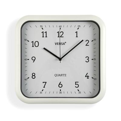 Muurklok Versa Wit Plastic Kwarts 3,5 x 28,5 x 29,5 cm