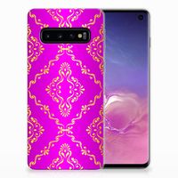 Siliconen Hoesje Samsung Galaxy S10 Barok Roze