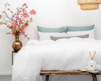 RoyalTextile - Mousseline Dekbedovertrek 100% Katoen - Wit - 240 x 220 RoyalTextile - Mousseline Dekbedovertrek 100% Katoen - Wit - 240 x 220