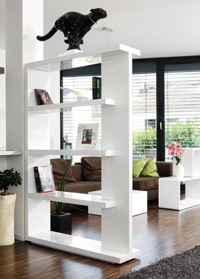 Artistiq Roomdivider 'Johnathan', 180 x 128 x 30cm, kleur Wit