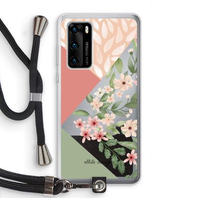 Sweet heaven geometrics: Huawei P40 Transparant Hoesje met koord