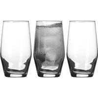 LAV Waterglazen tumblers Ella - transparant glas - 3x stuks - 500 ml   -