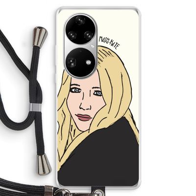 Mary Kate: Huawei P50 Pro Transparant Hoesje met koord