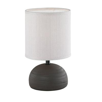 Trio TafellampLuci 23cm bruin met wit - R50351026